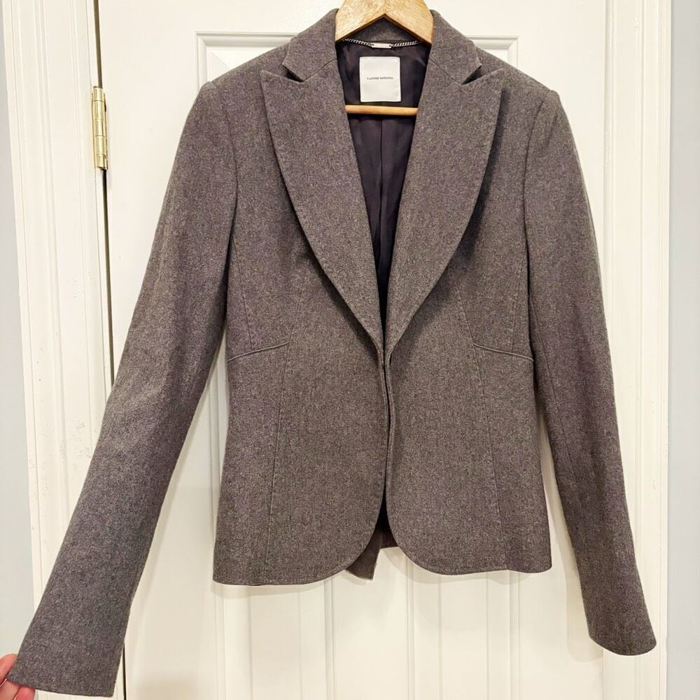 CoSTUME NATIONAL Classic Grey Wool Blazer Size 42 or US 6